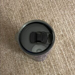 Source Unknown Black and Silver Travel Mug